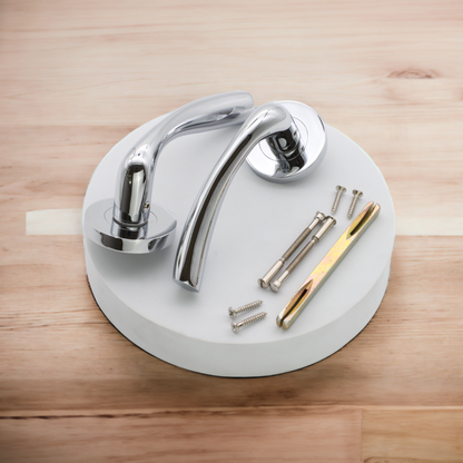 Zofie Lever on Rose Polished Chrome Latch Pack