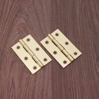 NON CE Mild Steel Butt Hinges - Satin Brass