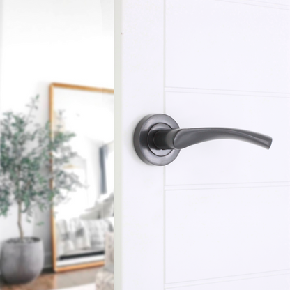 Mercury Lever Door Handle Gun Metal Grey