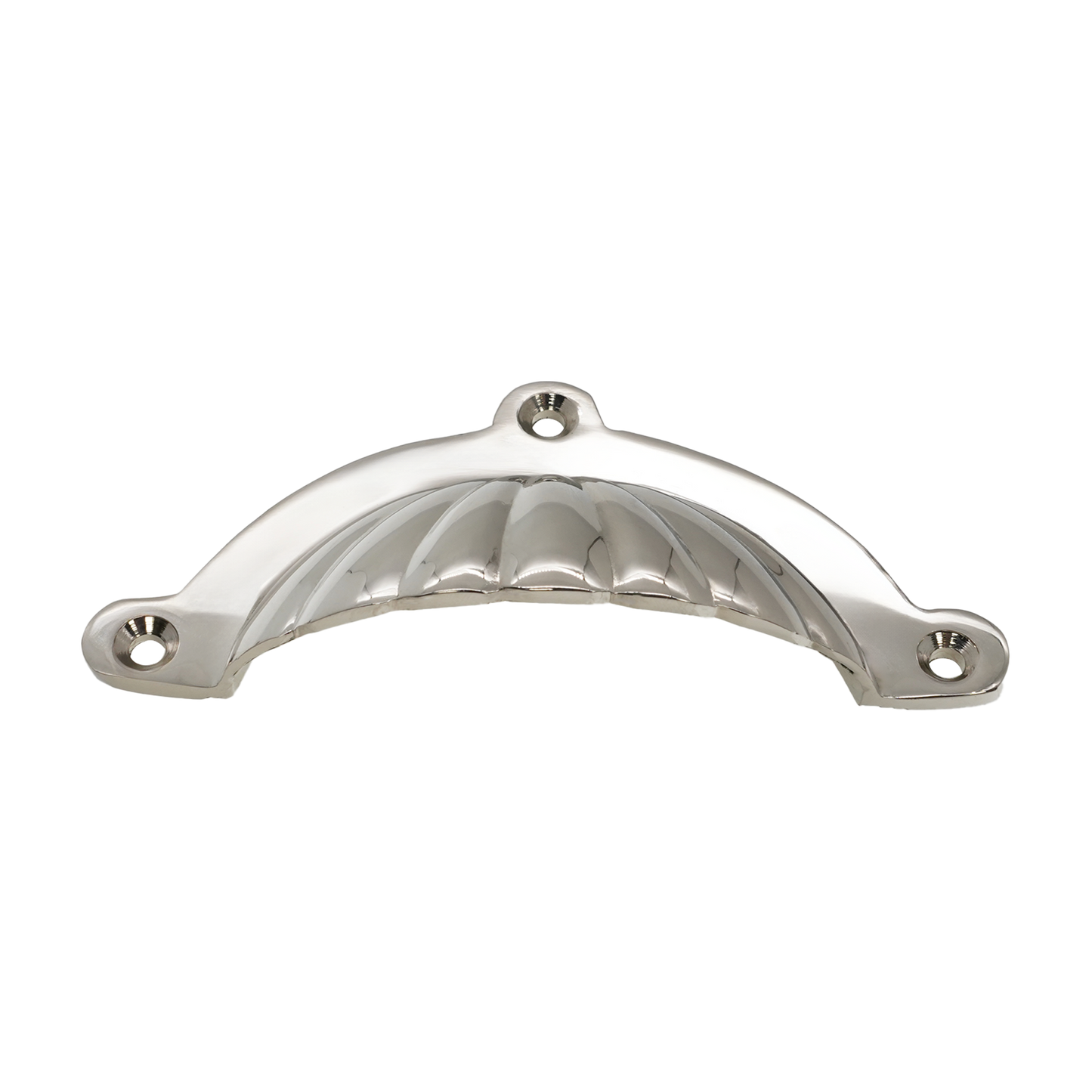 Shell Cup Pull Polished Nickel