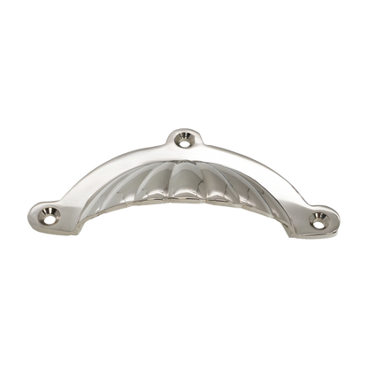 Shell Cup Pull Polished Nickel