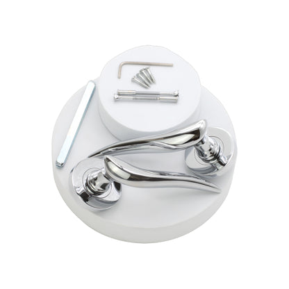 Polished Chrome Lever Door Handle Home Decor 