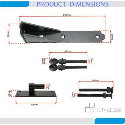 Adjustable Hook and Band Hinge Home Decor