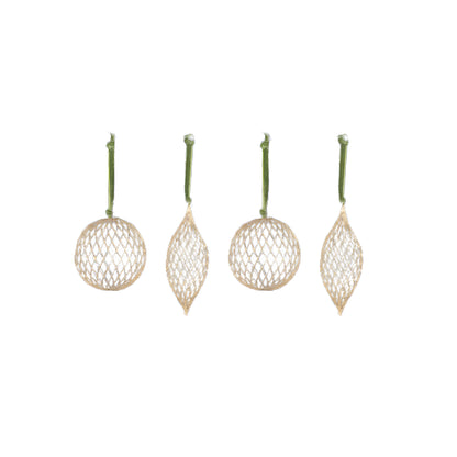 Nirav Brass Wire Baubles (Set of 4)