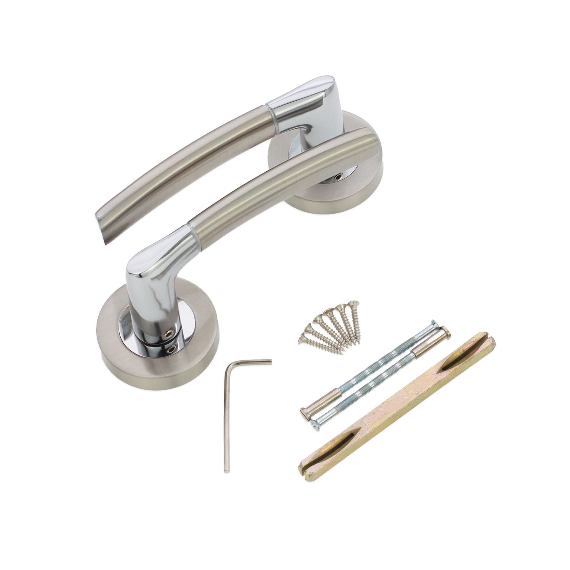 Lever on Rose Door Handle Home Decor