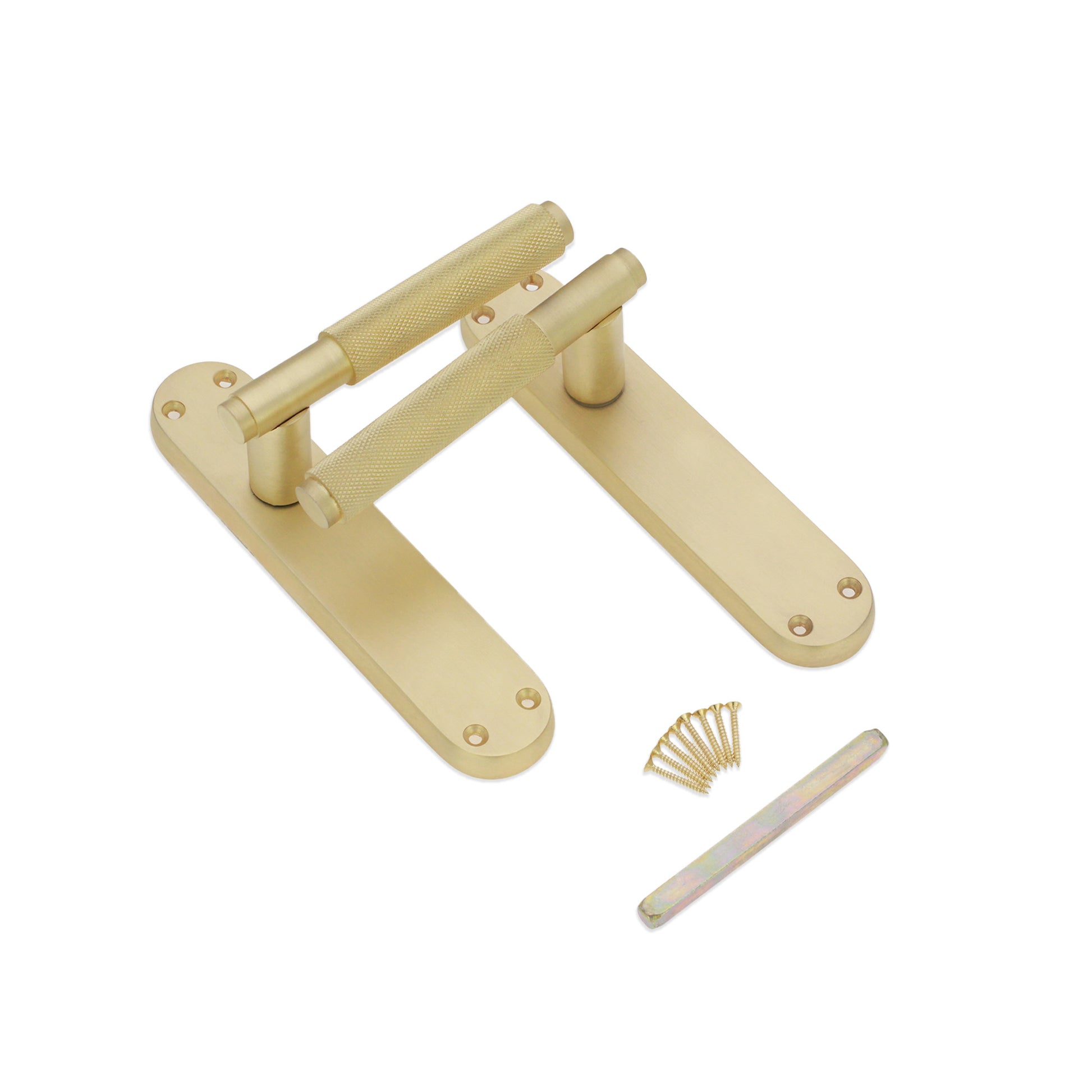 Lever on Backplate Door Handle Home Decor