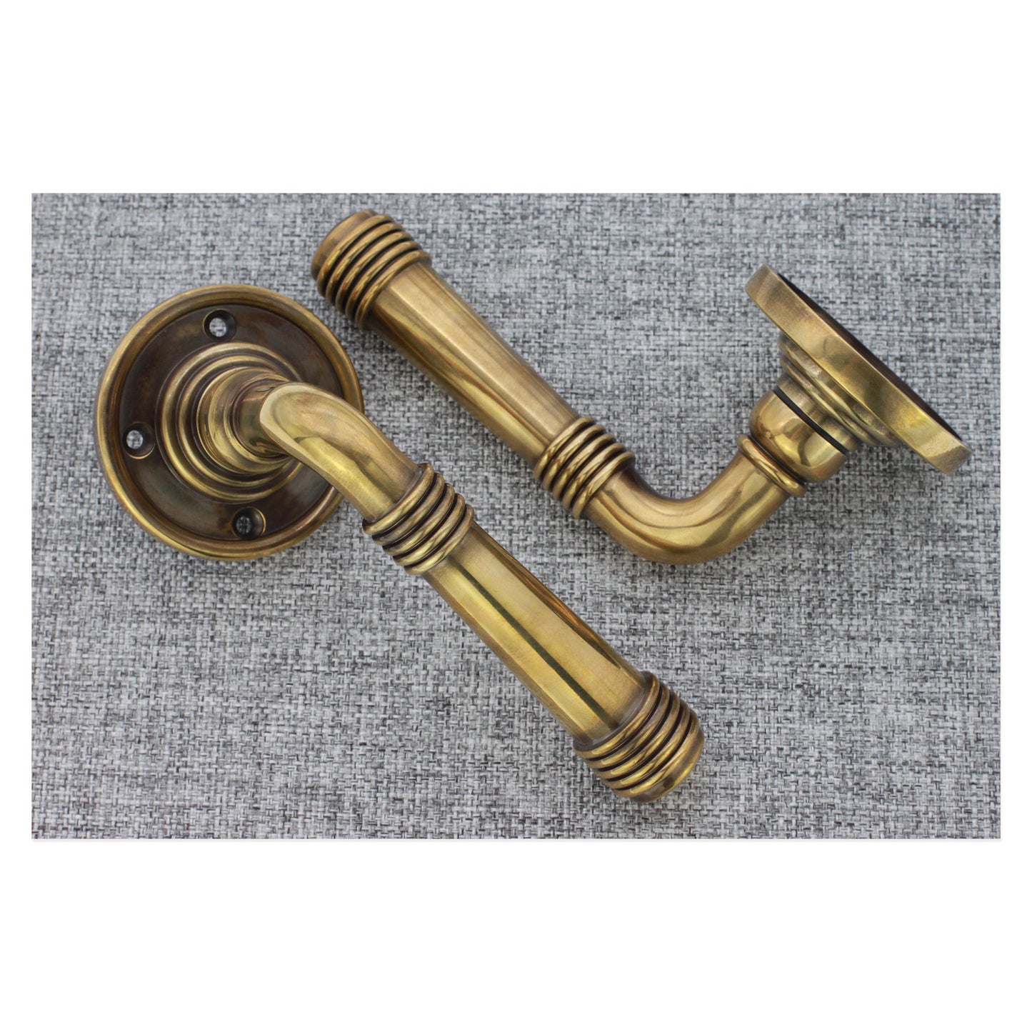 Beehive Lever on Rose Aged Brass