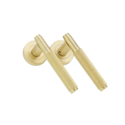 Connaught Lever on Rose Satin Brass