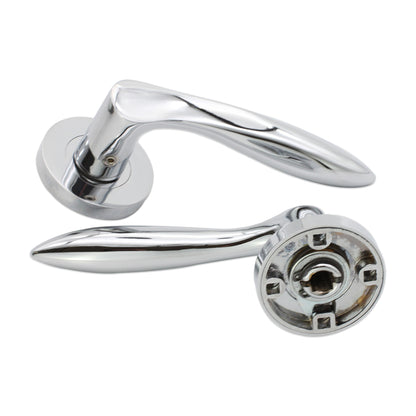 Pearle Lever on Rose Polished Chrome Lock Pack