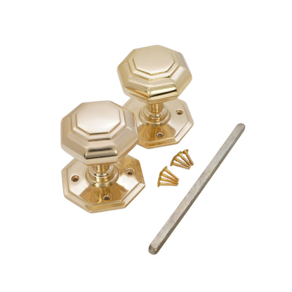 Octagonal Mortice Door Knobs Home Decor 