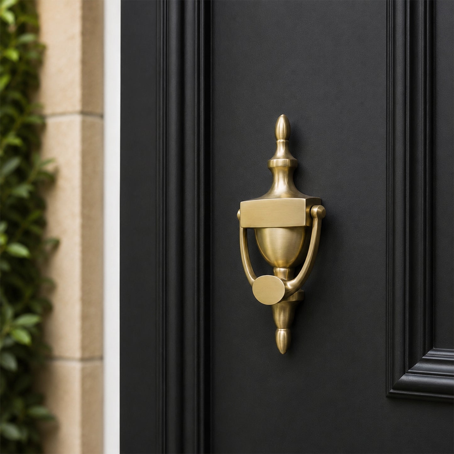 Satin Brass Victorian Door Knocker Home Decor
