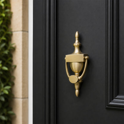 Satin Brass Victorian Door Knocker Home Decor