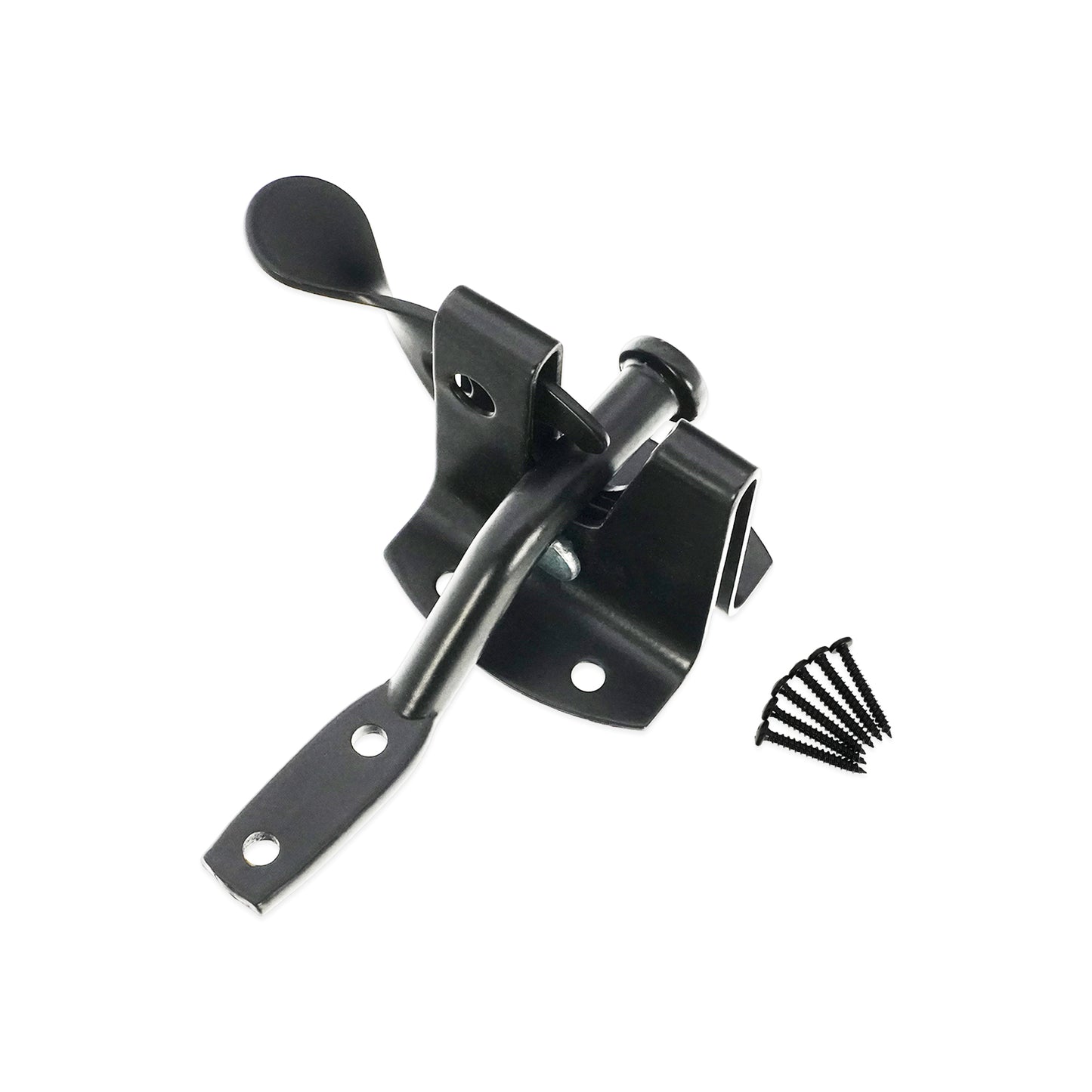 Black Iron Auto Gate Latch Home Decor  