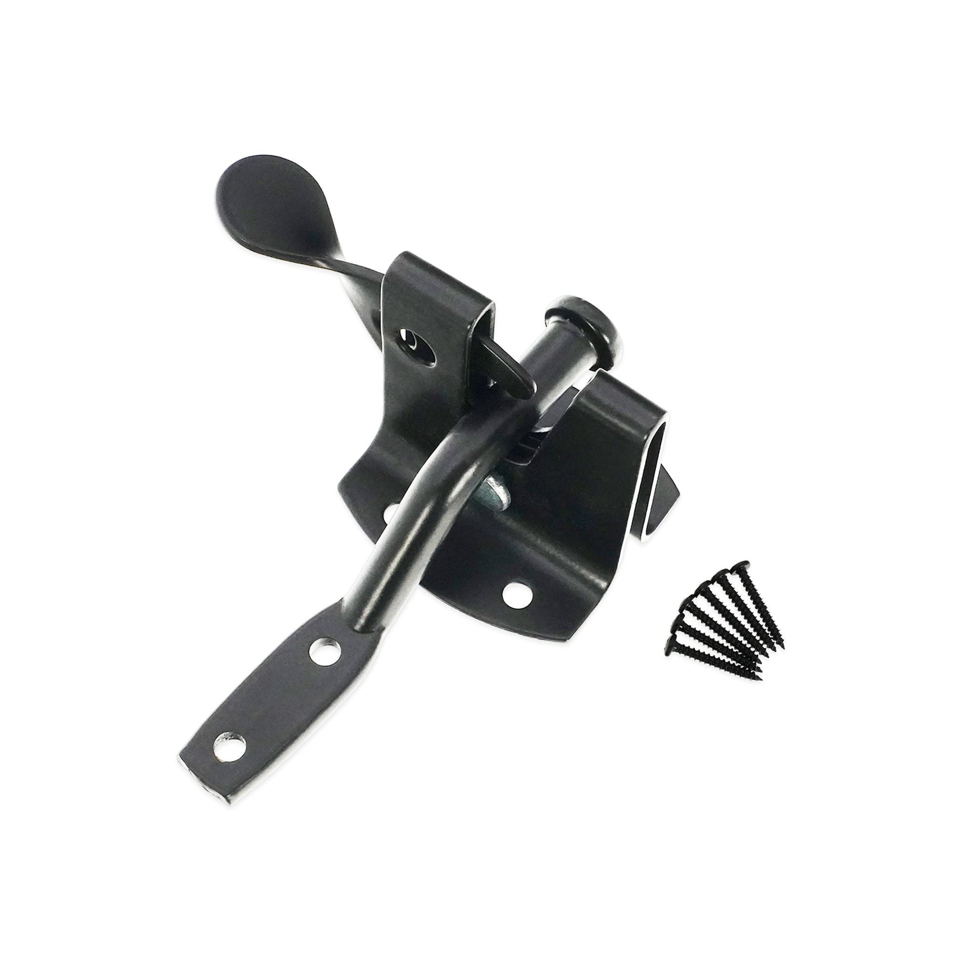 Black Iron Auto Gate Latch Home Decor  