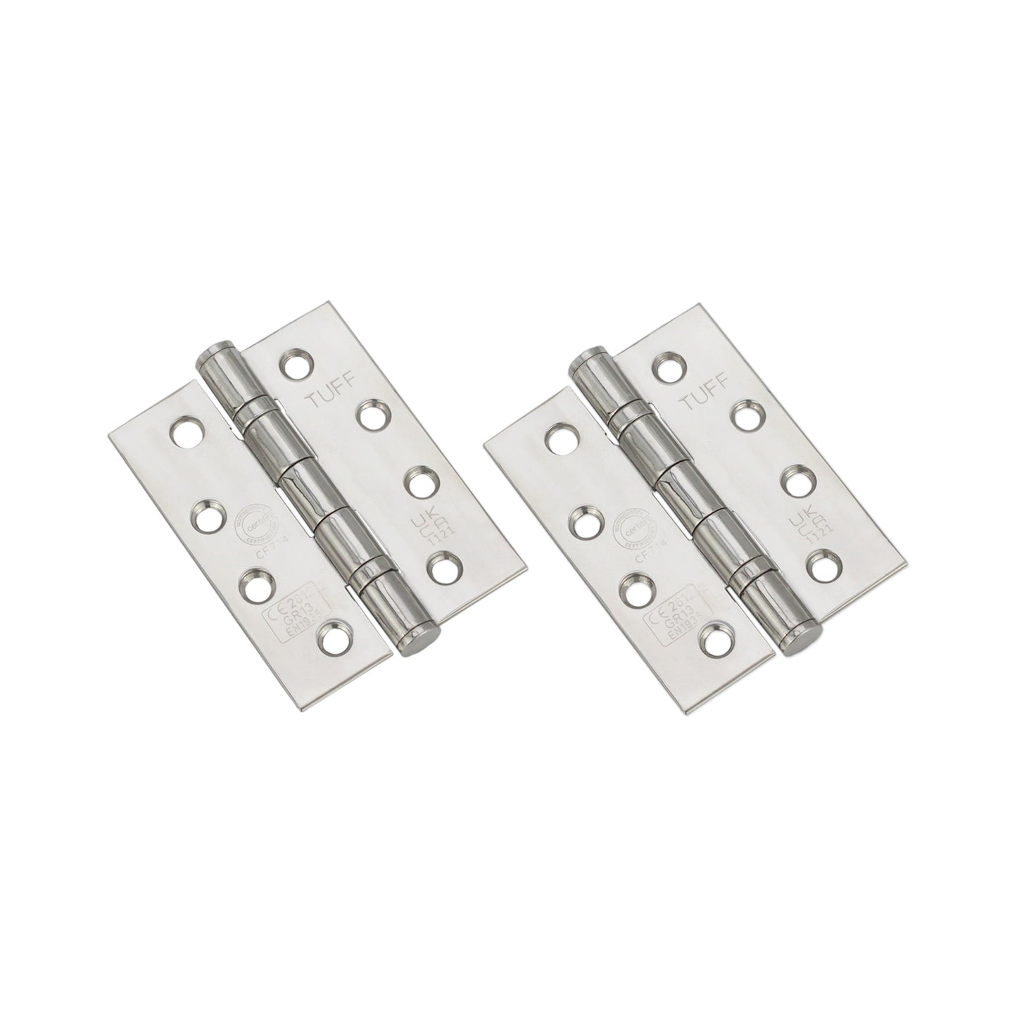 CE13 Stainless Steel BB Hinge - Polished Chrome