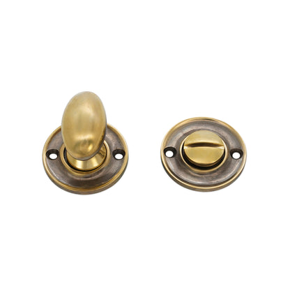Slimline Turn & Release Aged Brass