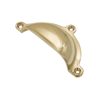 Cottage Cup Pull Polished Brass