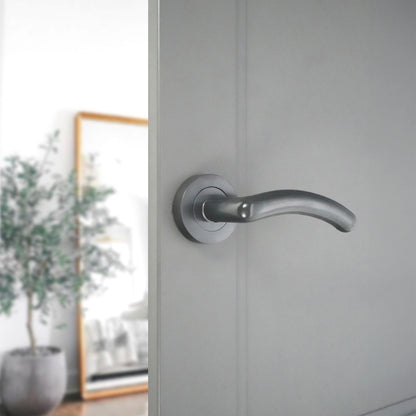 Gunmetal Grey Lever Door Handle Home Decor  