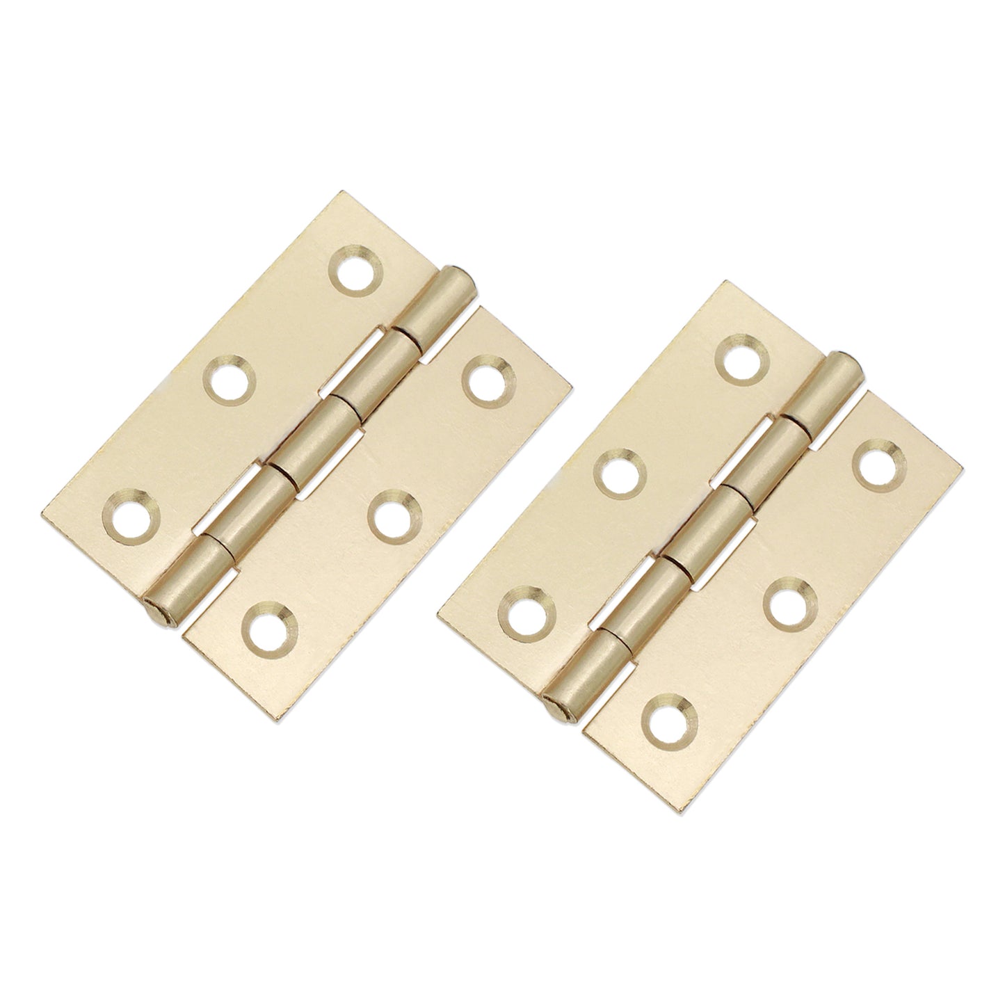 NON CE Mild Steel Butt Hinges - Electro Brass