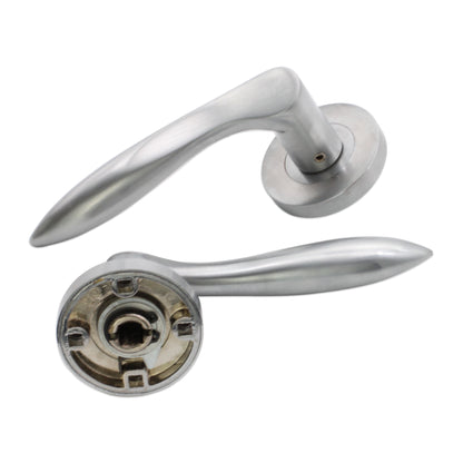 Pearle Lever on Rose Satin Chrome Lock Pack