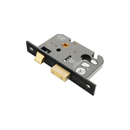 Serrure à mortaiser CE Euro Profile 2,5" - Noir mat