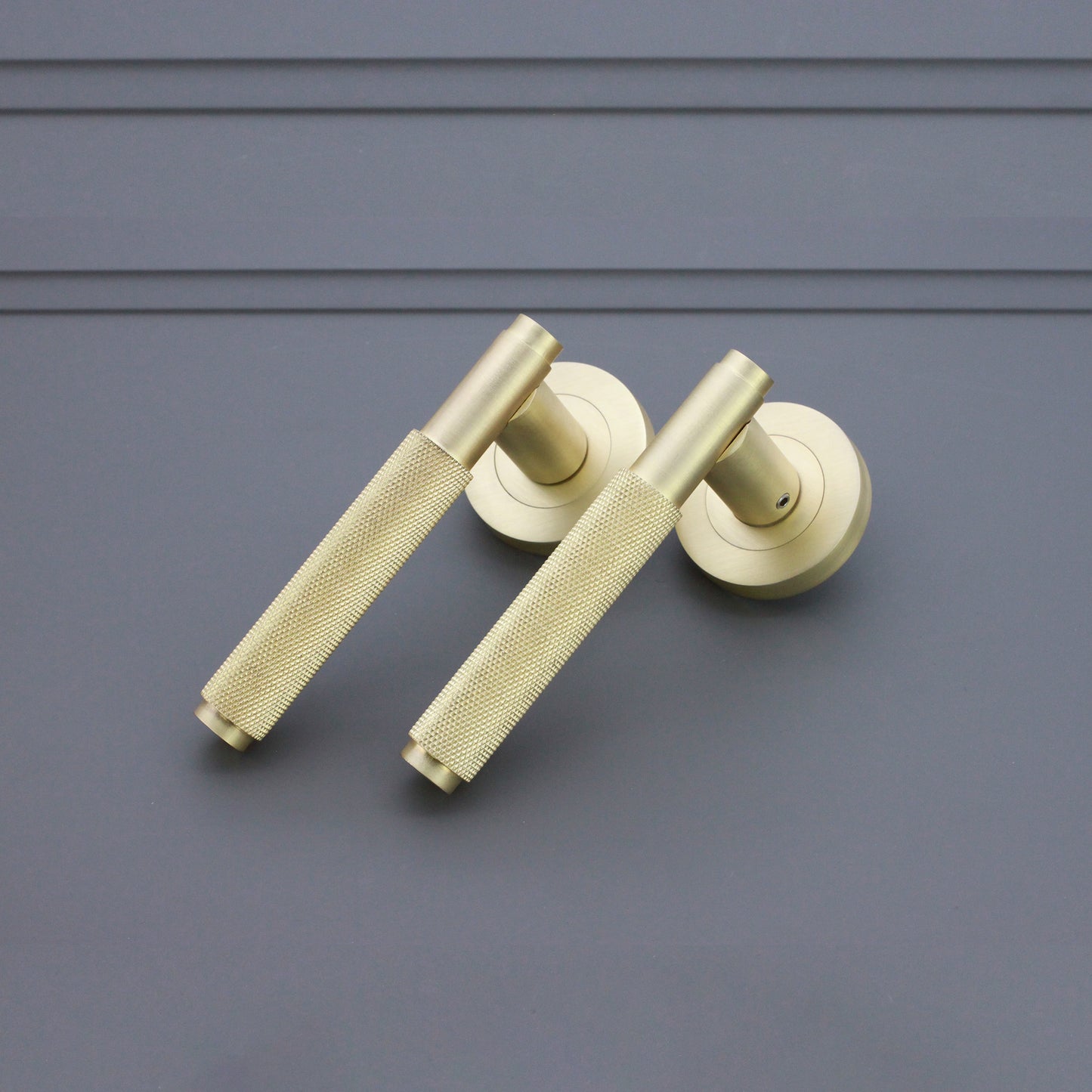 Connaught Lever on Rose Satin Brass