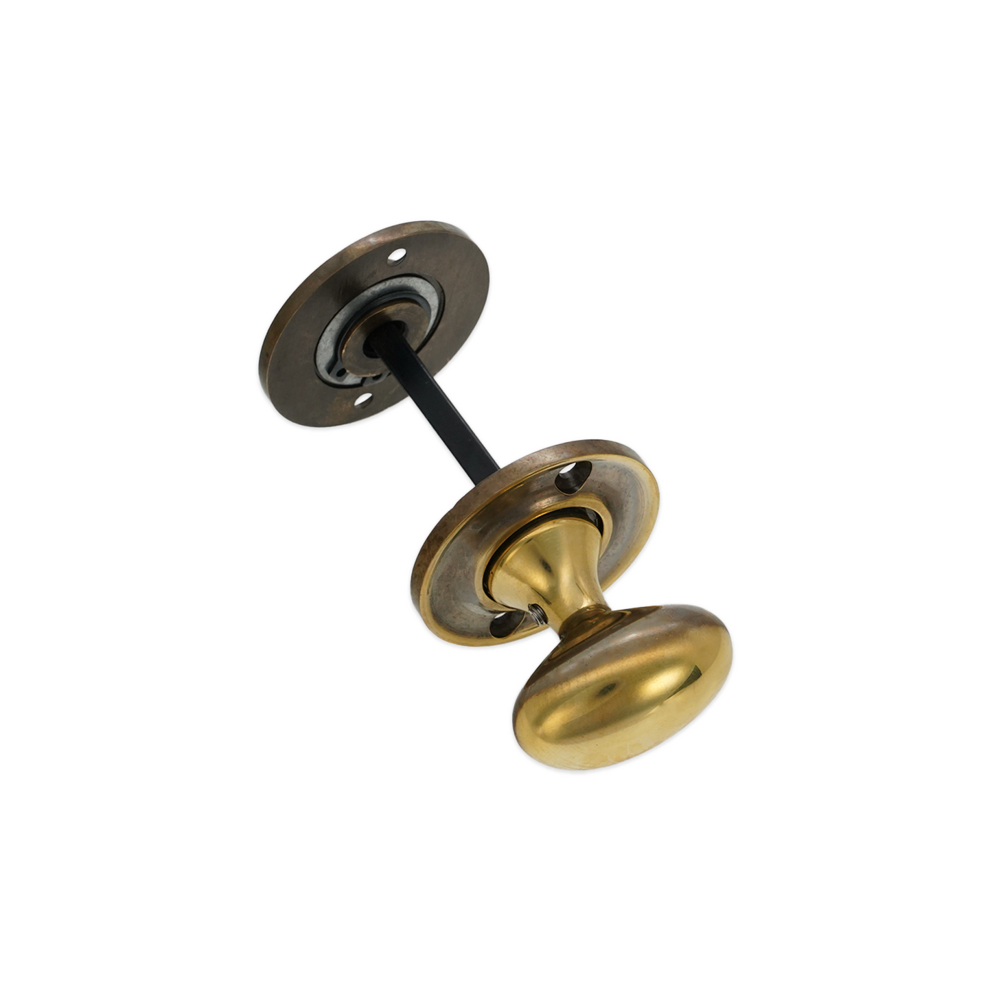 Slimline Turn & Release Aged Brass