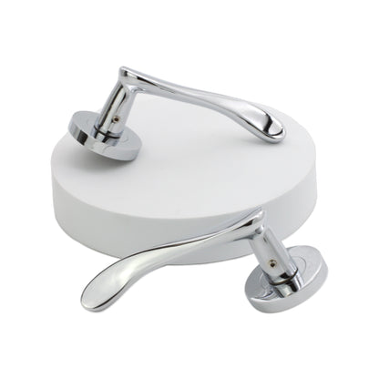 Polished Chrome Lever Door Handle Home Decor 