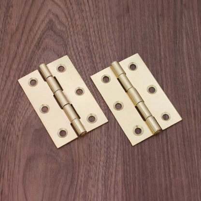 NON CE Mild Steel Butt Hinges - Electro Brass