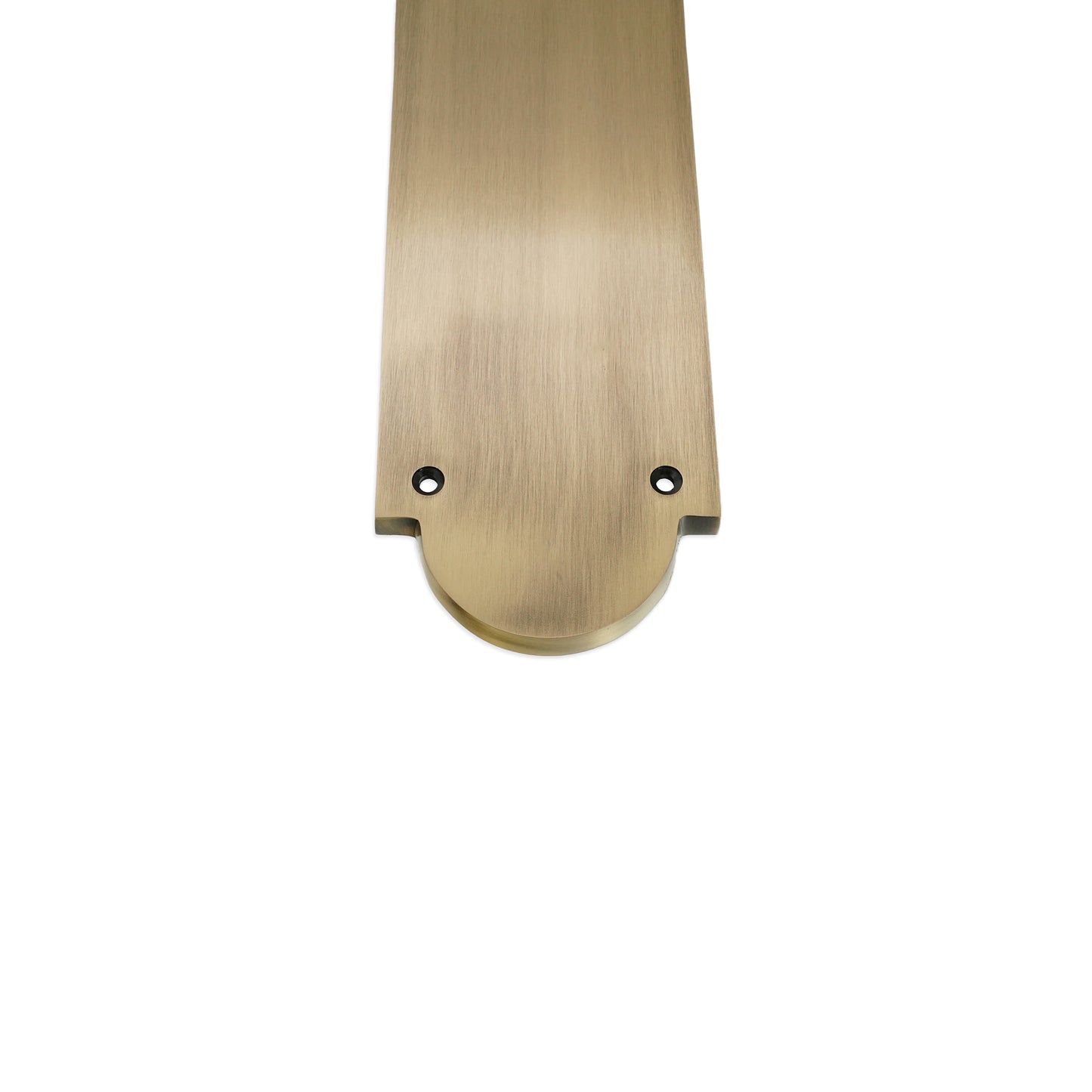 Viktorianische halbrunde Fingerplatte, 300 mm, antikes Messing