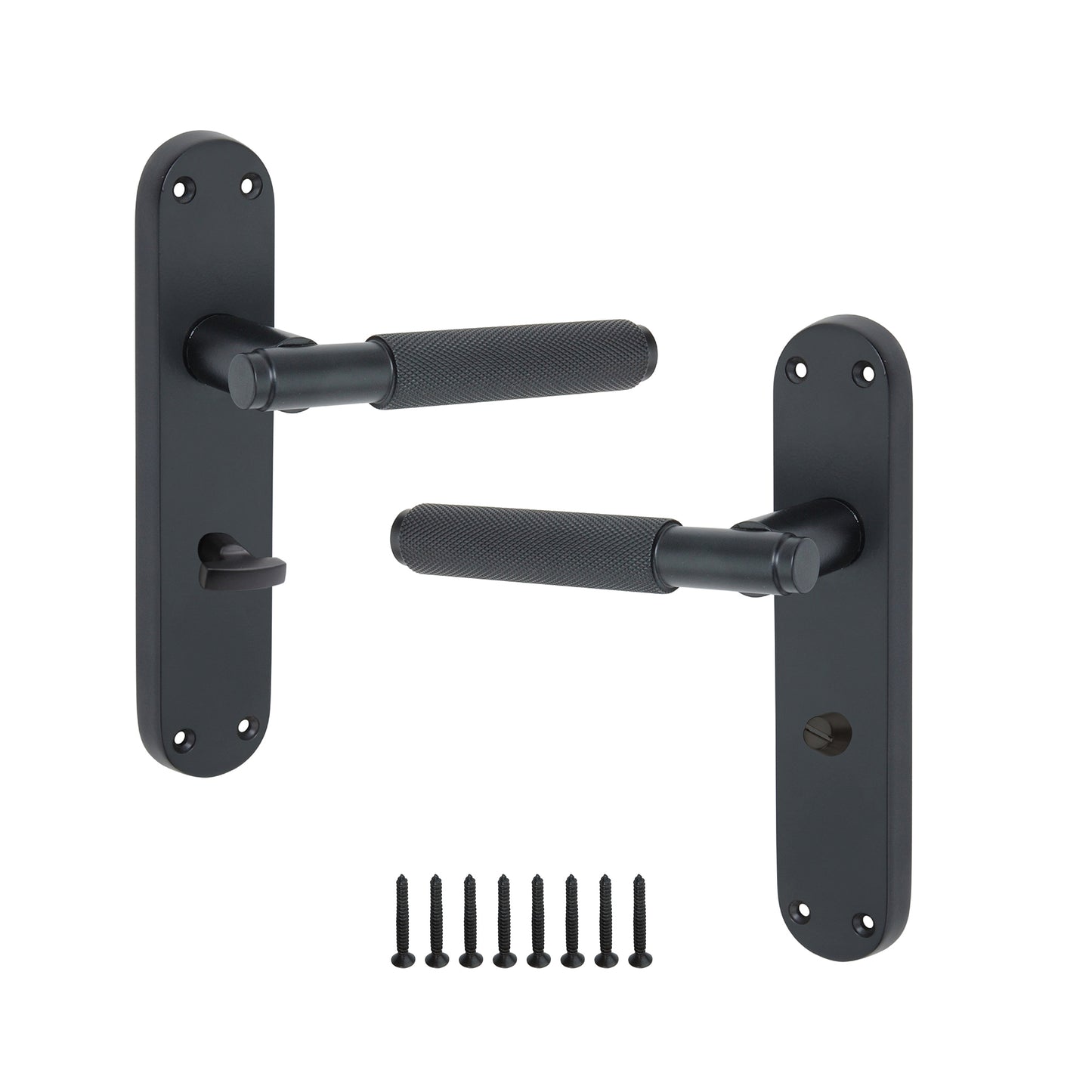 Matt Black Lever on Backplate Bathroom Home Decor