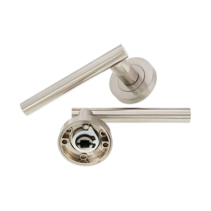 Satin Nickel Jura Lever Door Handle Home Decor