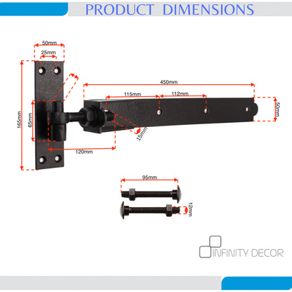 Adjustable Hook and Band Hinge Home Decor