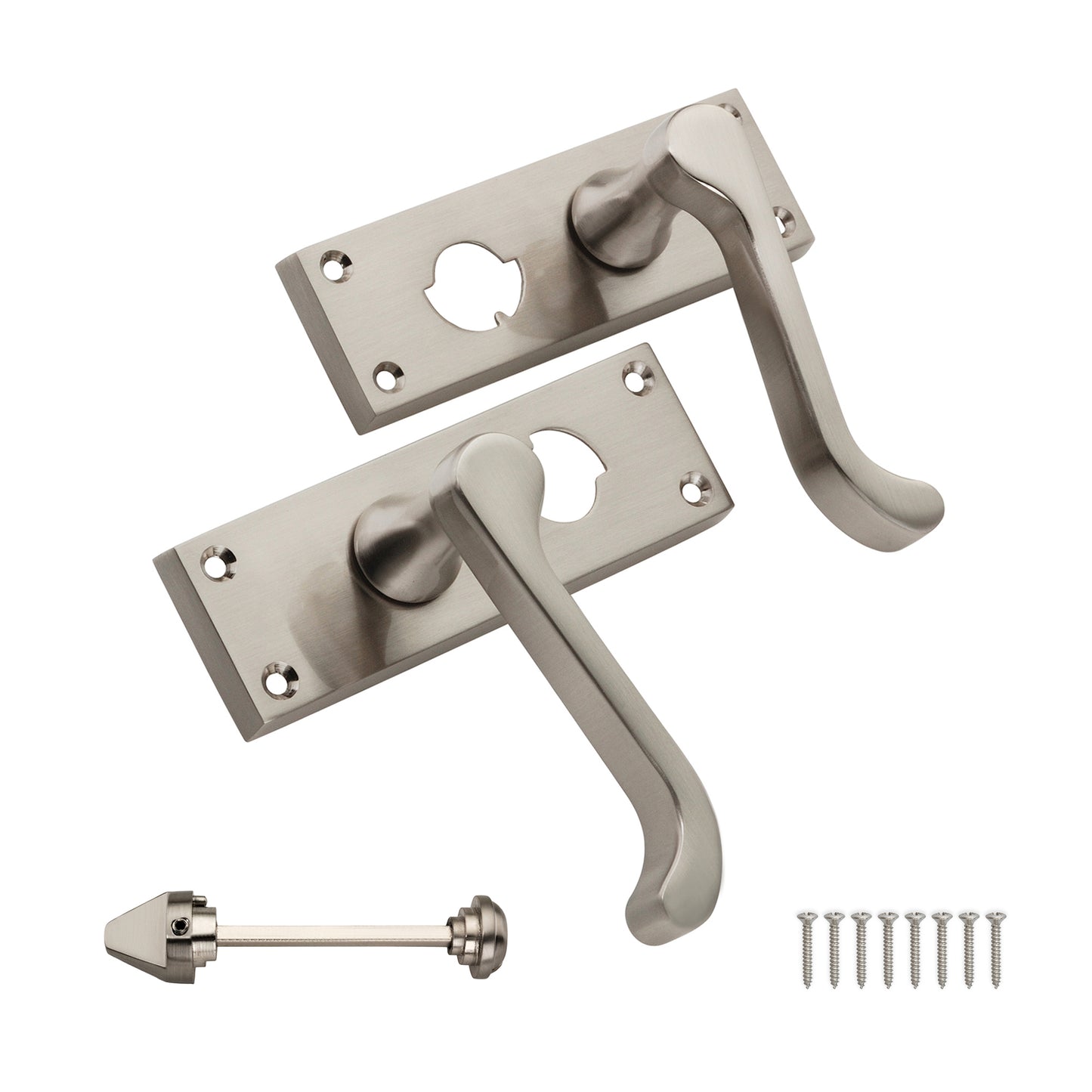 Lever on Backplate Door Handle Home Decor