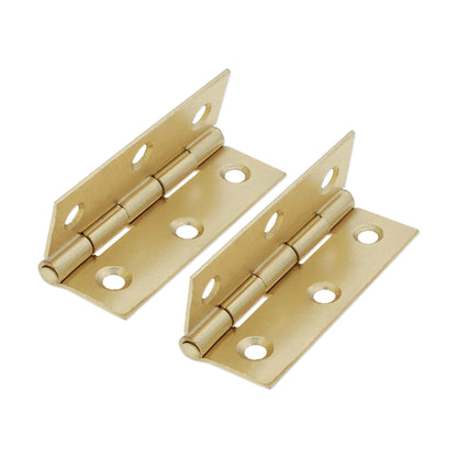 NON CE Mild Steel Butt Hinges - Electro Brass