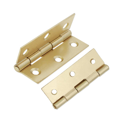 NON CE Mild Steel Butt Hinges - Electro Brass