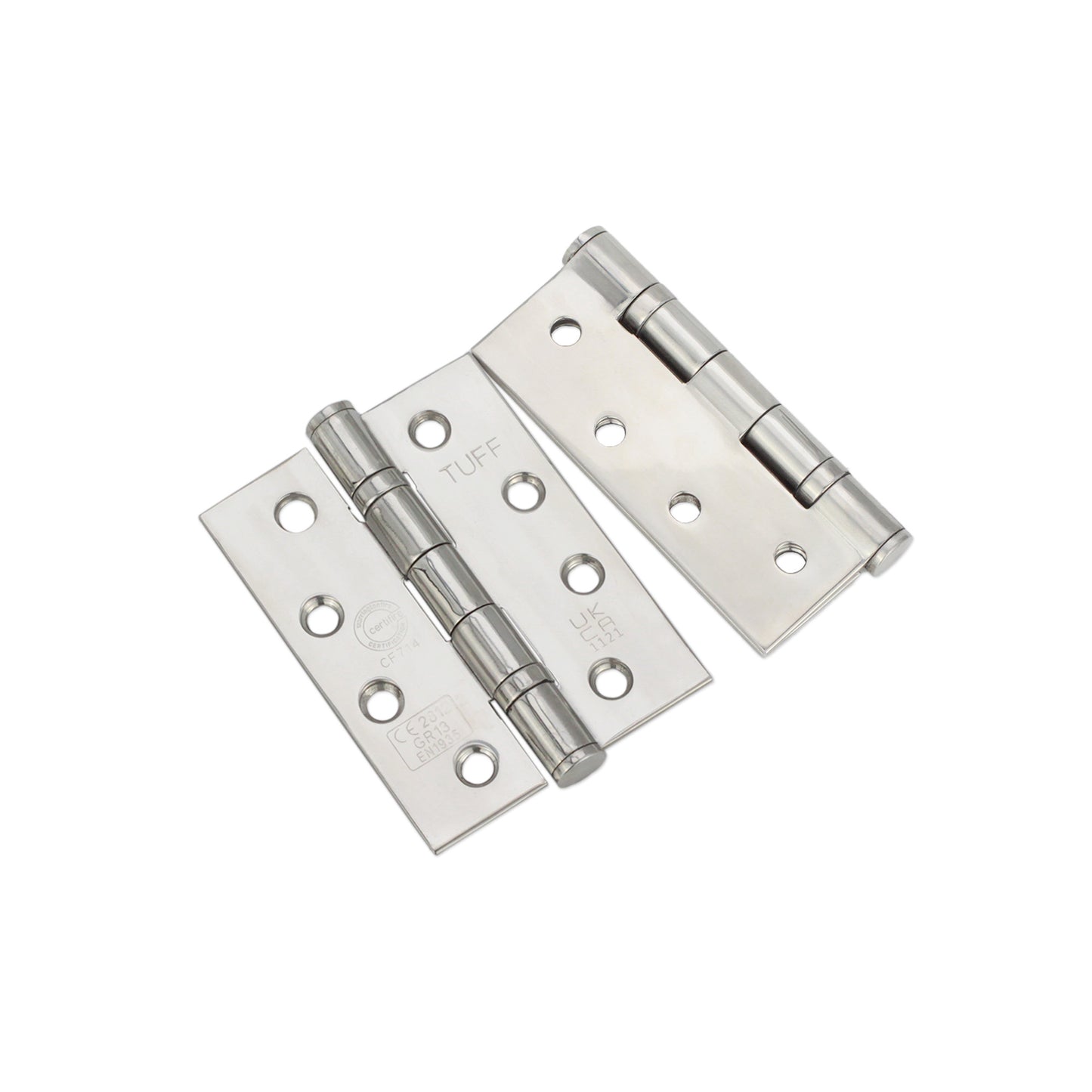 CE13 Stainless Steel BB Hinge - Polished Chrome