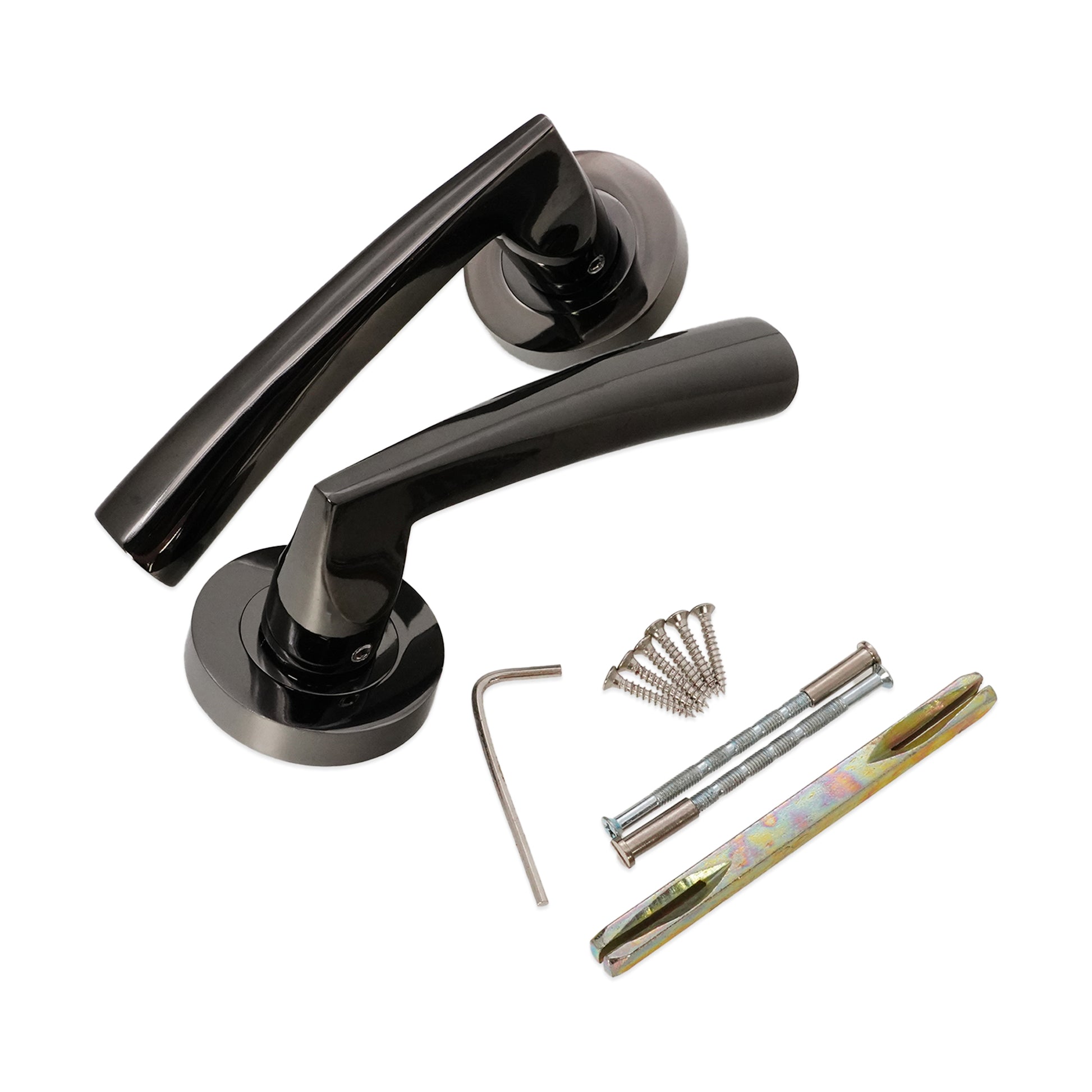 Lever Door Handle Black Nickel Home Decor