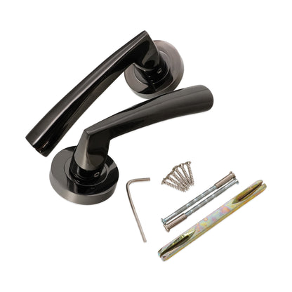 Lever on Rose Door Handle Home Decor