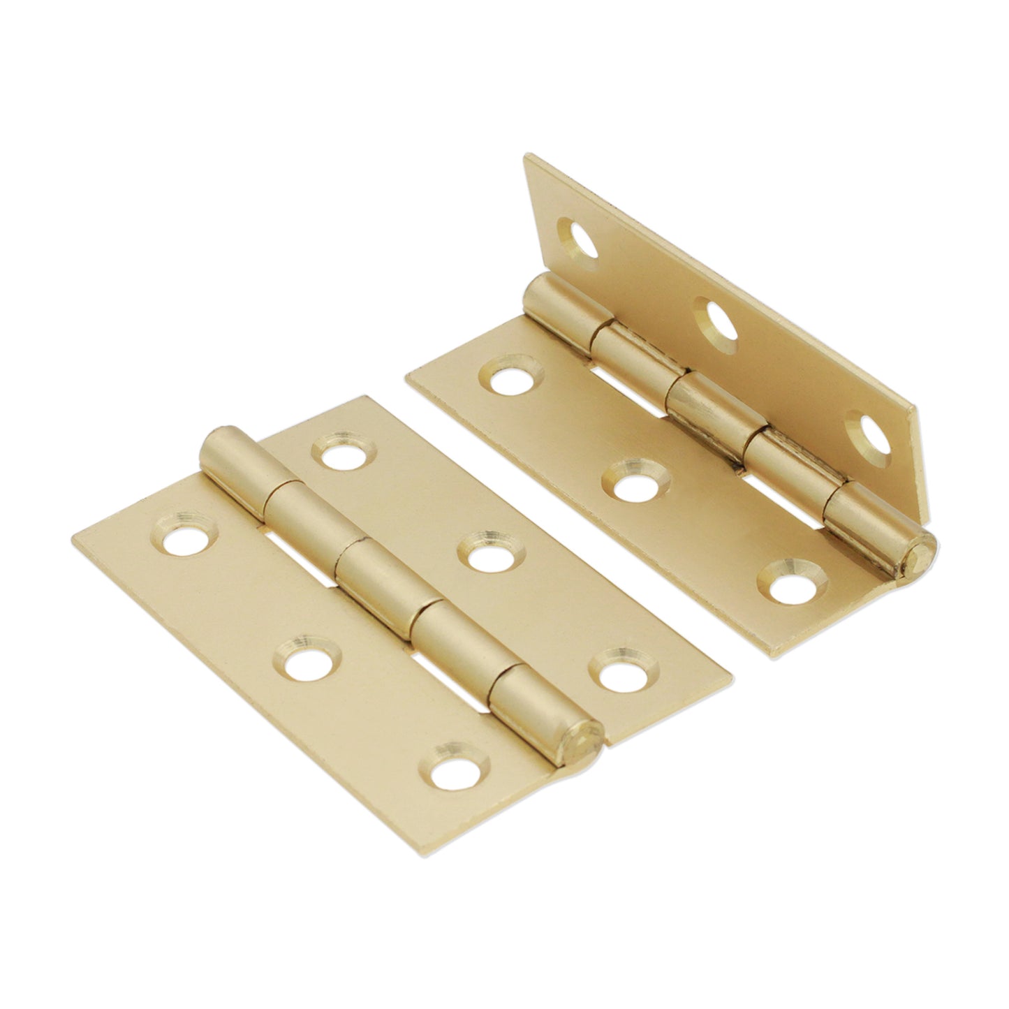 NON CE Mild Steel Butt Hinges - Satin Brass