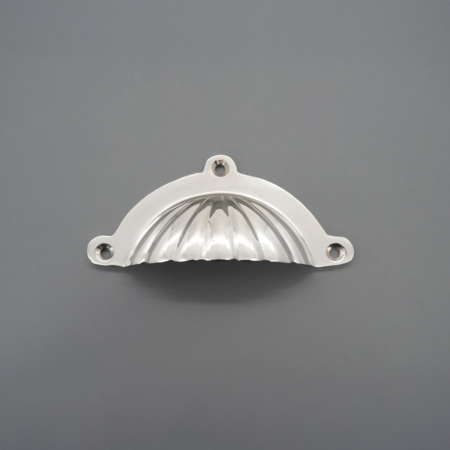 Shell Cup Pull Polished Nickel