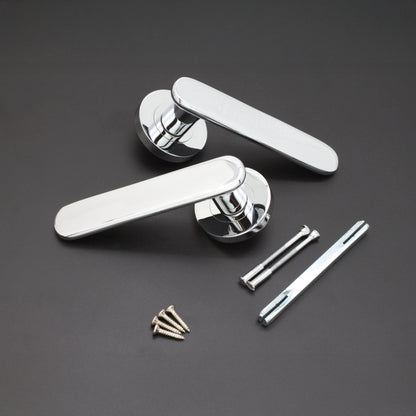 Polished Chrome Lever on Rose Door Handle Home Decor  