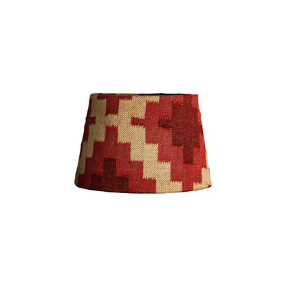 Haadu Jute Kilim Lampshade - Rust & Natural - Large