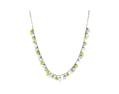 Ekiti Bauble Mixed Green & Clear Garland