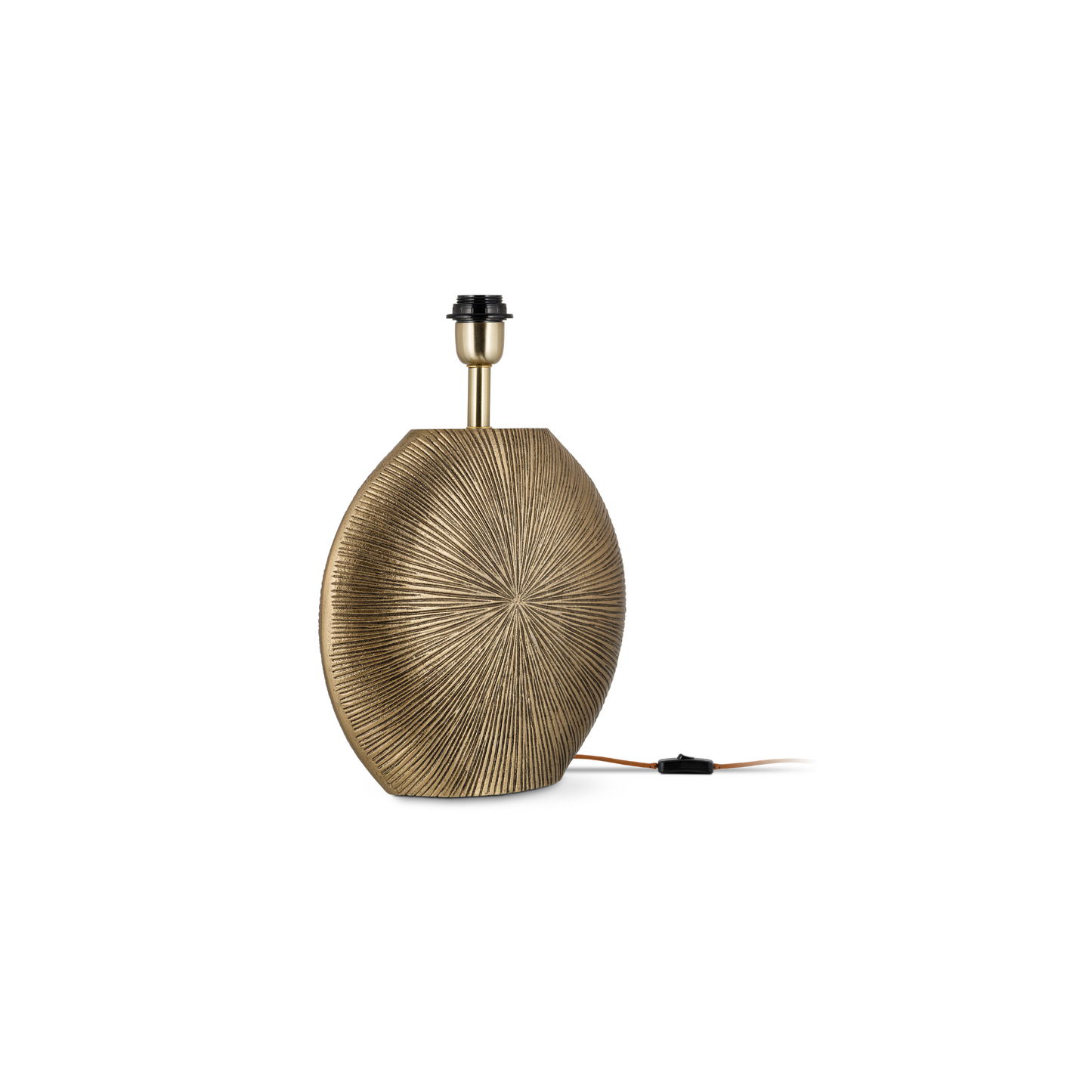 Ramvas Etched Table Lamp - Antique Brass