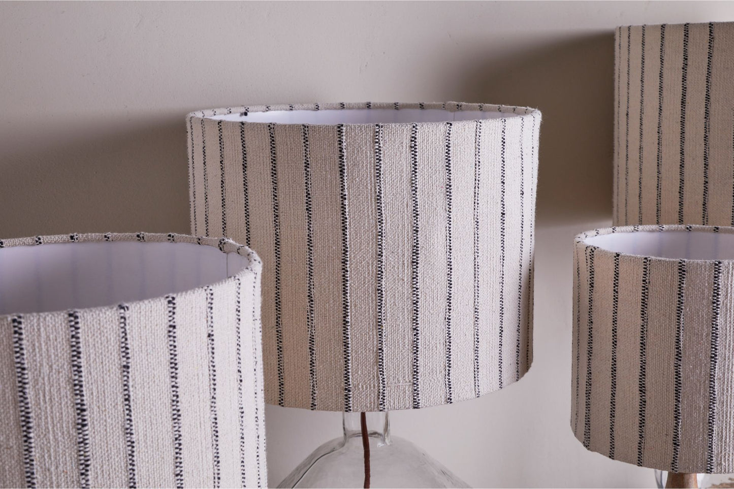 Cotton Stripe Lampshade Home Decor