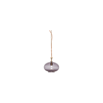 Otoro Recycled Glass Pendant - Smoke - Small Round