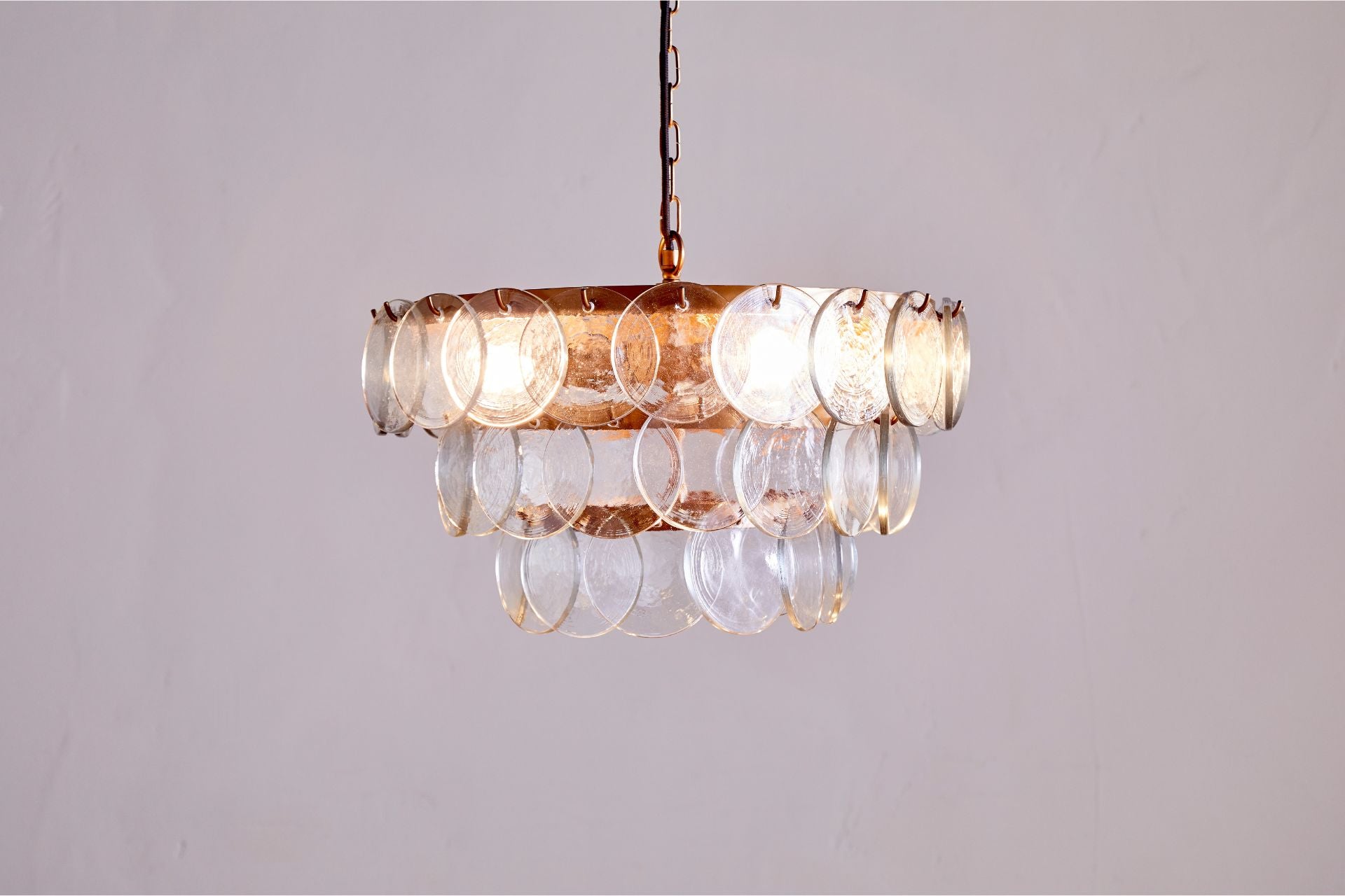 Recycled Glass Chandelier Home Decor