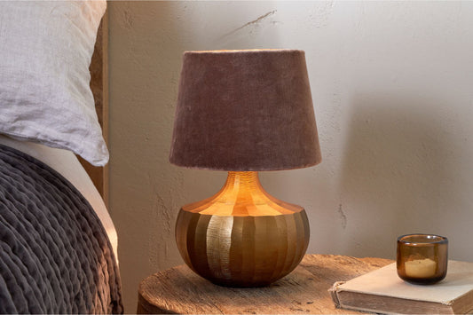 Sakiti Cast Aluminium Table Lamp - Antique Brass