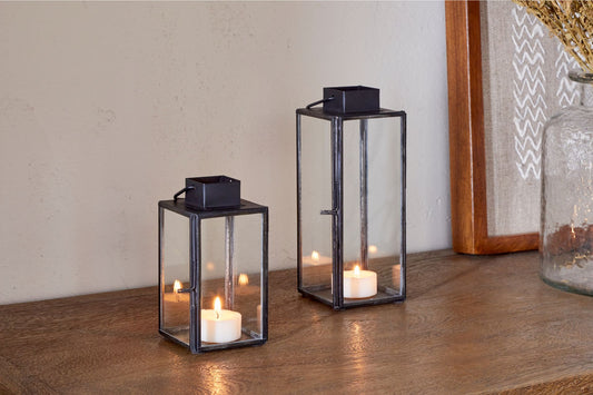 Sia Mini Table Lantern - Black